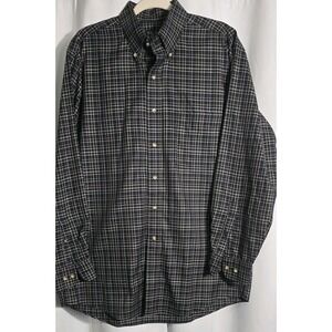 JoS‎ A Bank Men's M Traveler's Tailored Button-Up Long Sleeve Casual Shirt Plaid
